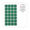 Universal 0.75 in. Diameter Self-Adhesive Removable Color-Coding Labels - Green (28/Sheet, 36 Sheets/Pack)